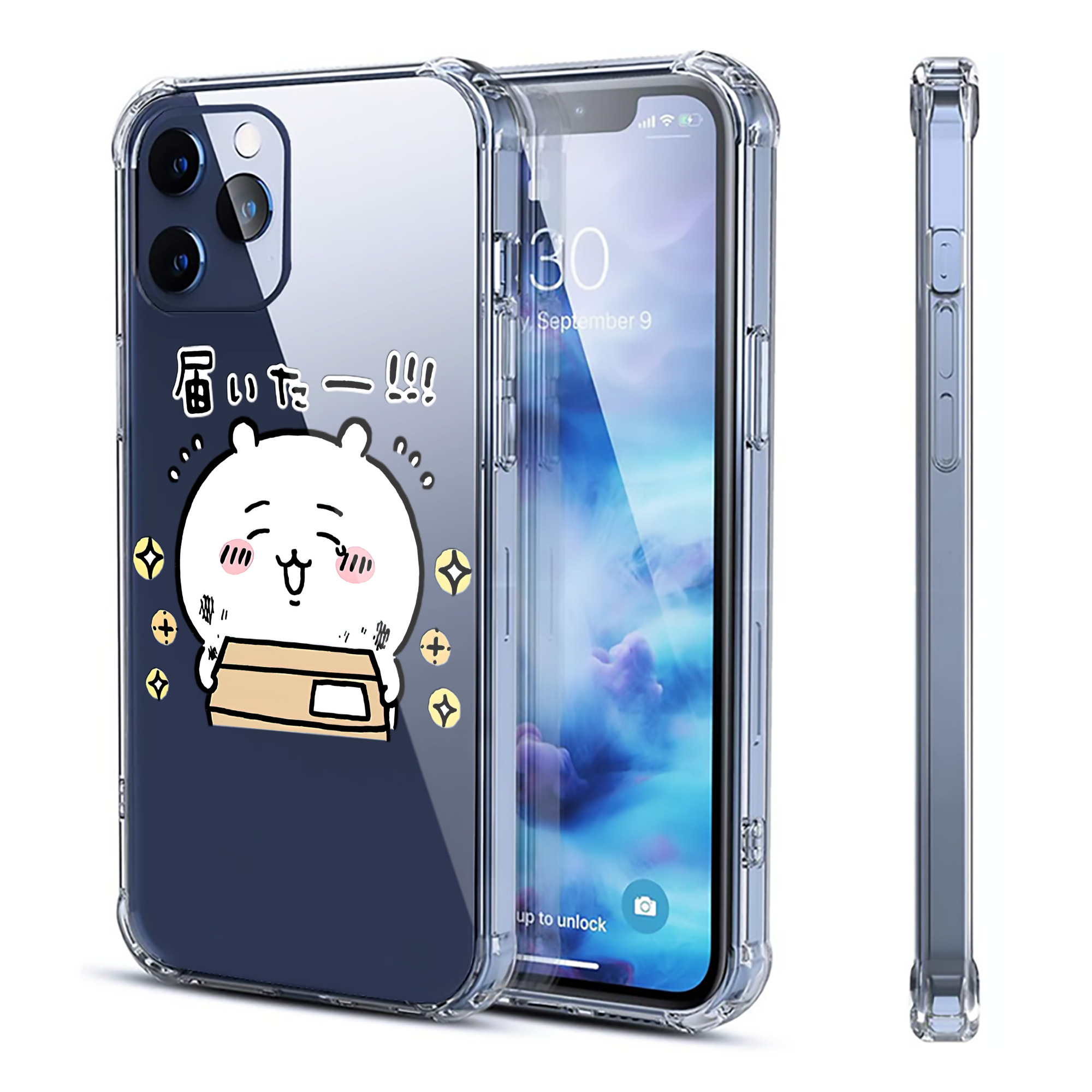 （画像用） ちいかわ ちいかわ Chii-kawa chiikawa 【iPhone 12シリーズ対応】透明スマホケース（クリアソフトケース）